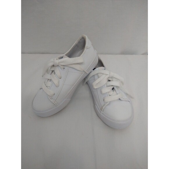 Polo Ralph Lauren Shoes Kids Size 9 White Low Top Lace Up Sneakers Pony Logo - Picture 9 of 13
